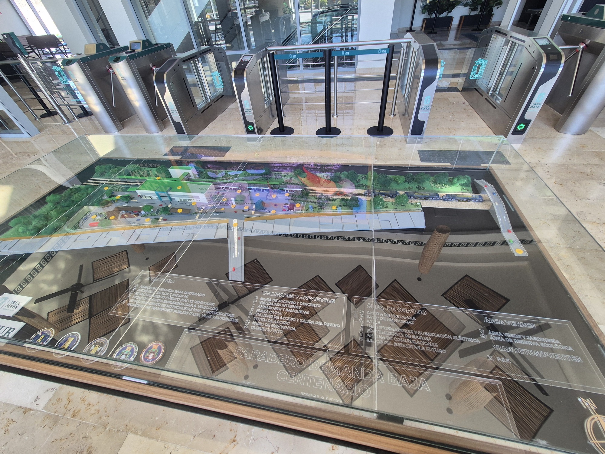 Tipología de áreas en estación Centenario, Escárcega, 12/2025