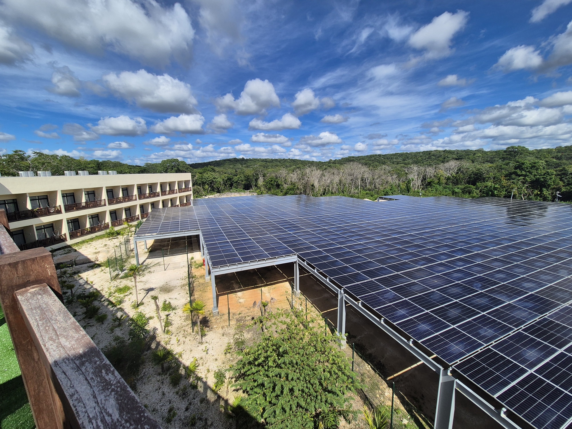 Parque fotovoltaico en Hotel Mundo Maya Calakmul, 12/2025